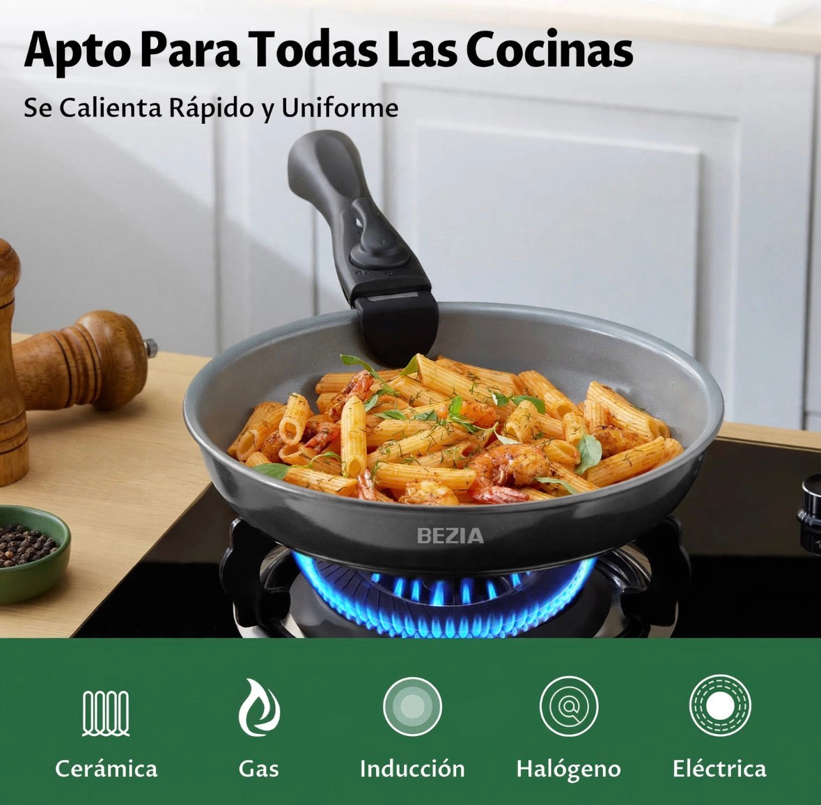 Batería de Cocina de Cerámica 13 Piezas Añade el Freidora de Aire con el cupón "PRIMERACOMPRA" y obtén 70 € de descuento.