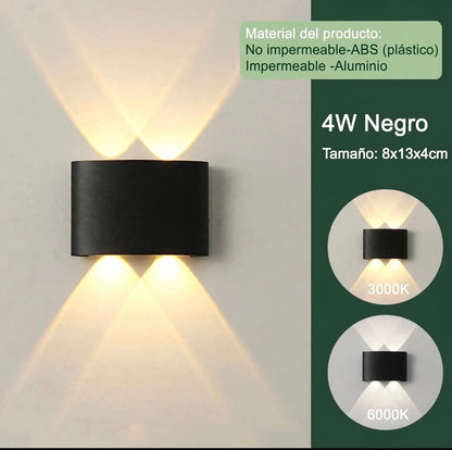 Lámpara de Pared LED Moderno para Interior y Exterior