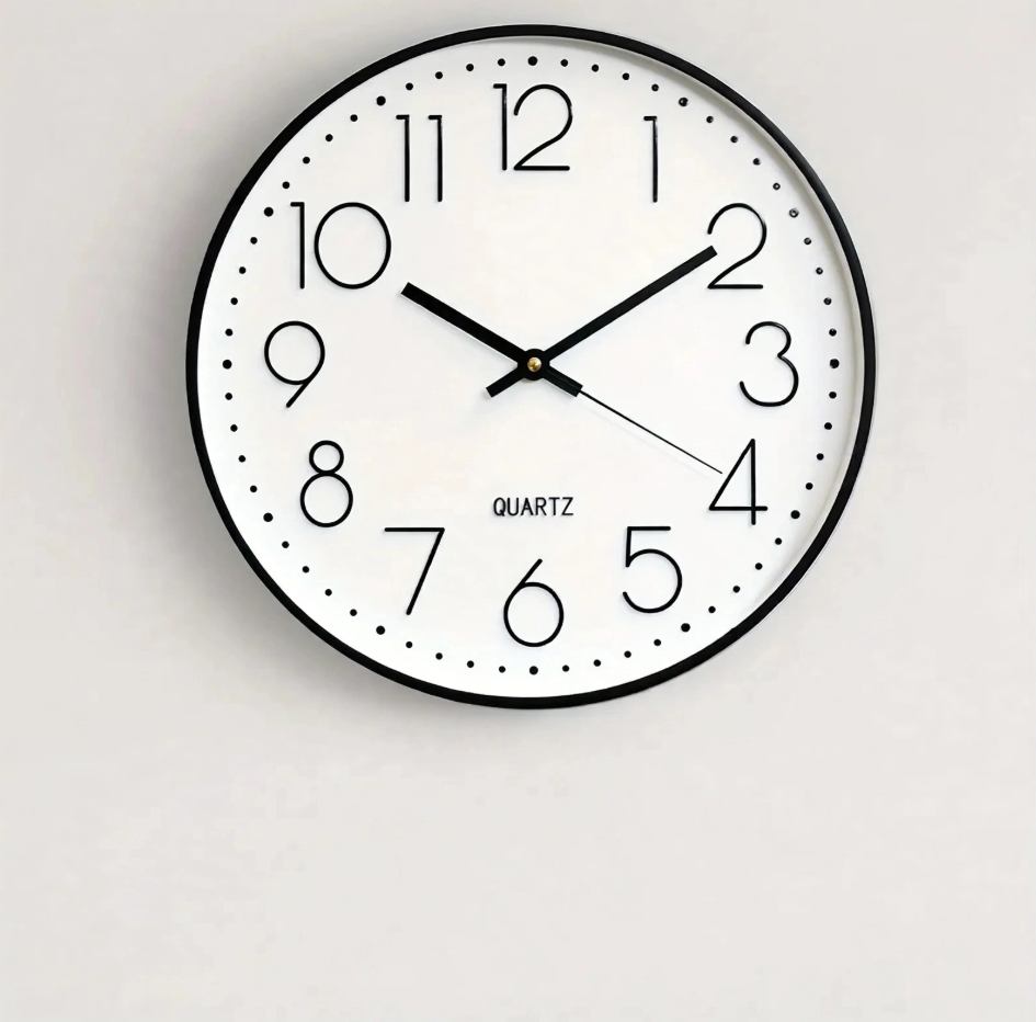 Reloj de Pared Digital Minimalista con Diseño Cúbico