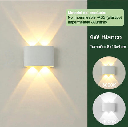 Lámpara de Pared LED Moderno para Interior y Exterior