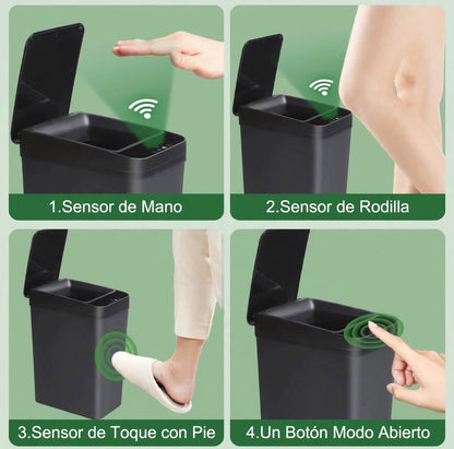 Basurero Inteligente Automático 12L con Sensor de Movimiento