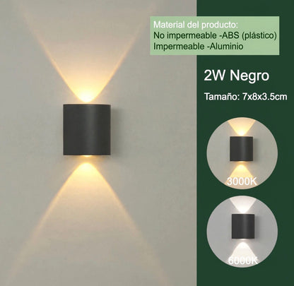 Lámpara de Pared LED Moderno para Interior y Exterior