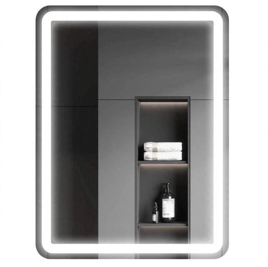 Espejo de Pared con Luz LED Regulable para Baño