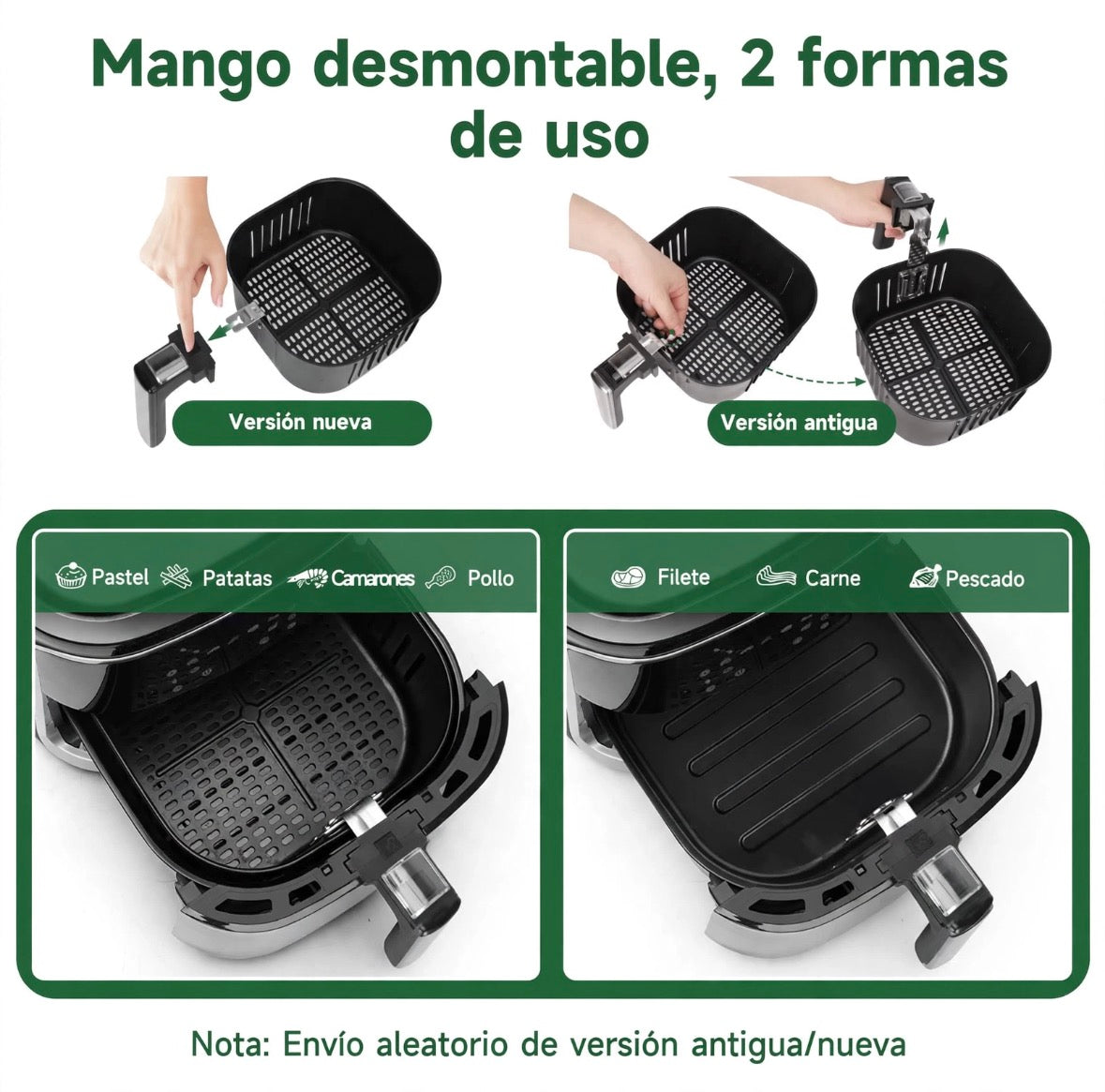 Freidora Electrica Digital 7L Añade el Bateria de Cocina con el cupón "PRIMERACOMPRA" y obtén 70 € de descuento.