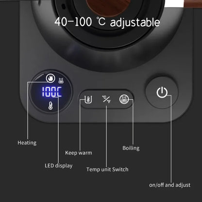 Hervidor Eléctrico Inteligente 900 ml para Café de Especialidad