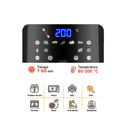 Freidora Electrica Digital 7L Añade el Bateria de Cocina con el cupón "PRIMERACOMPRA" y obtén 70 € de descuento.