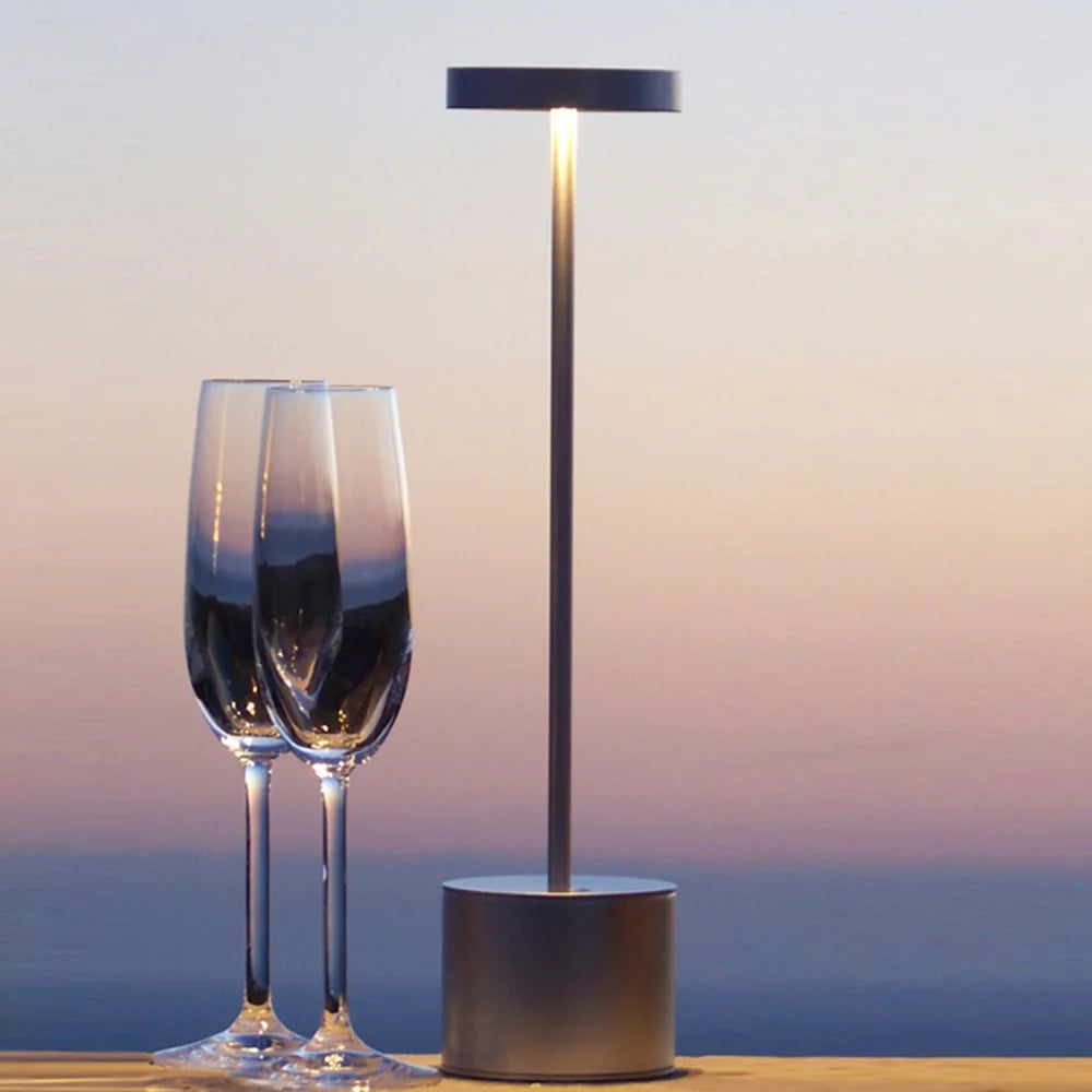 Lámpara de Mesa LED Táctil Recargable USB | Luz Nocturna Portátil