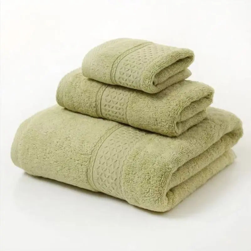 Juego de Toallas de Algodón Premium - 3 Piezas - 5 Colores