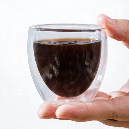 Vasos de Cristal de Doble Pared para Café y Té
